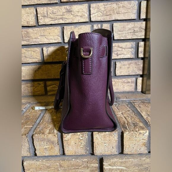 Michael kors Hamilton medium satchel burgundy - Picture 7 of 10